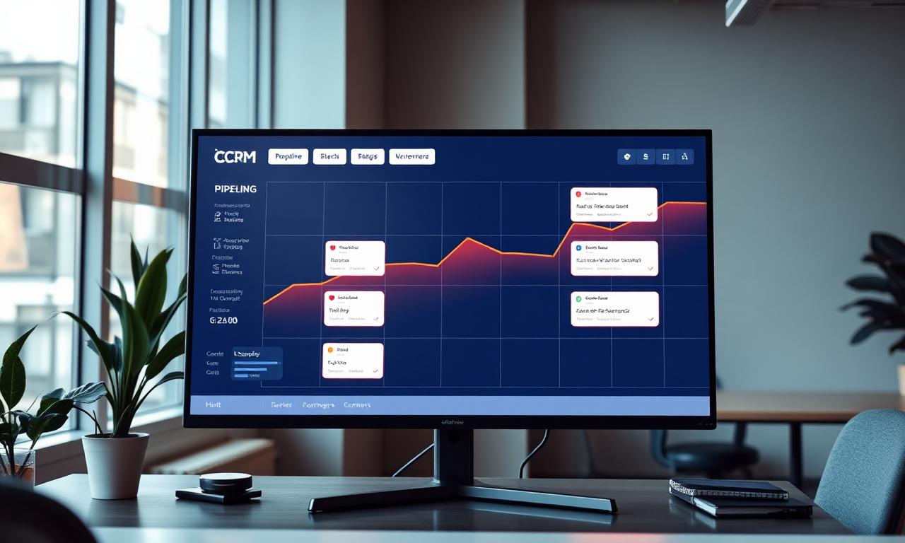 CRM pipeline dashboard showing dramatic lead growth