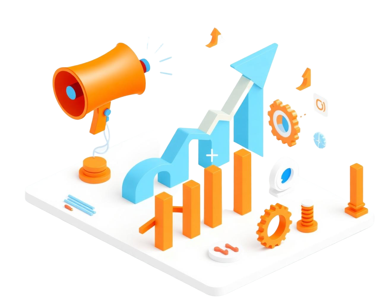 UpPluck digital marketing illustration